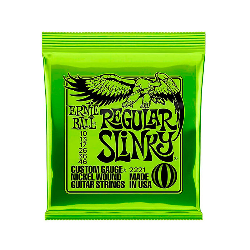 Cuerdas Para Guitarra Eléctrica Ernie Ball 2221, 10-46 Regular Slinky