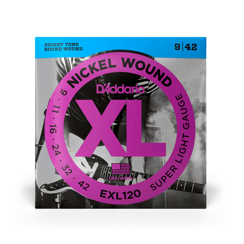 Cuerdas Para Guitarra Eléctrica D'Addario EXL120, 9-42