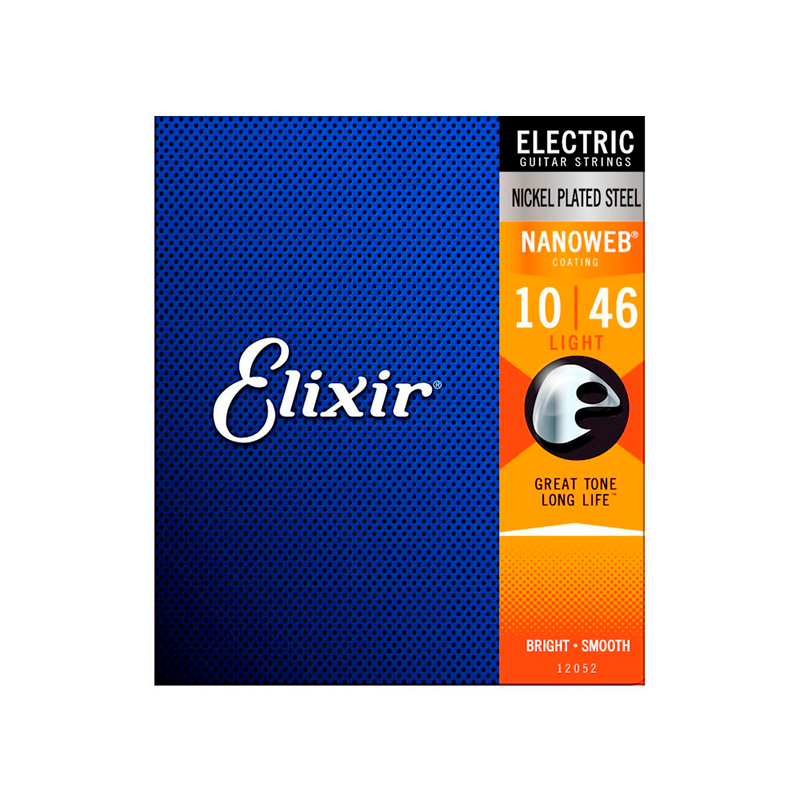 Cuerdas Para Guitarra Eléctrica Elixir Nanoweb, 10-46 Níquel