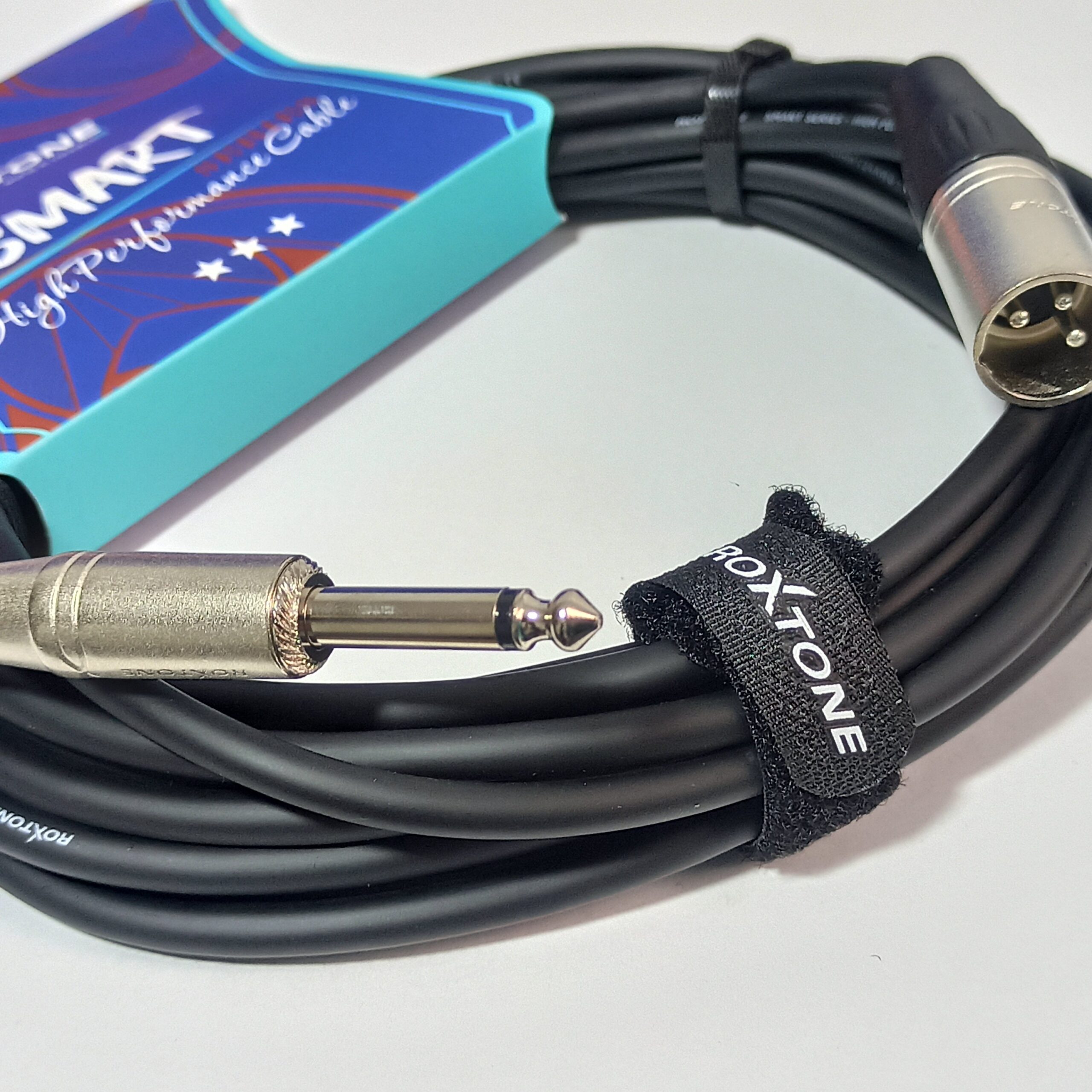 Cable Convertidor XLR - 6.3mm TS, M-M, 6mts, Roxtone Smart