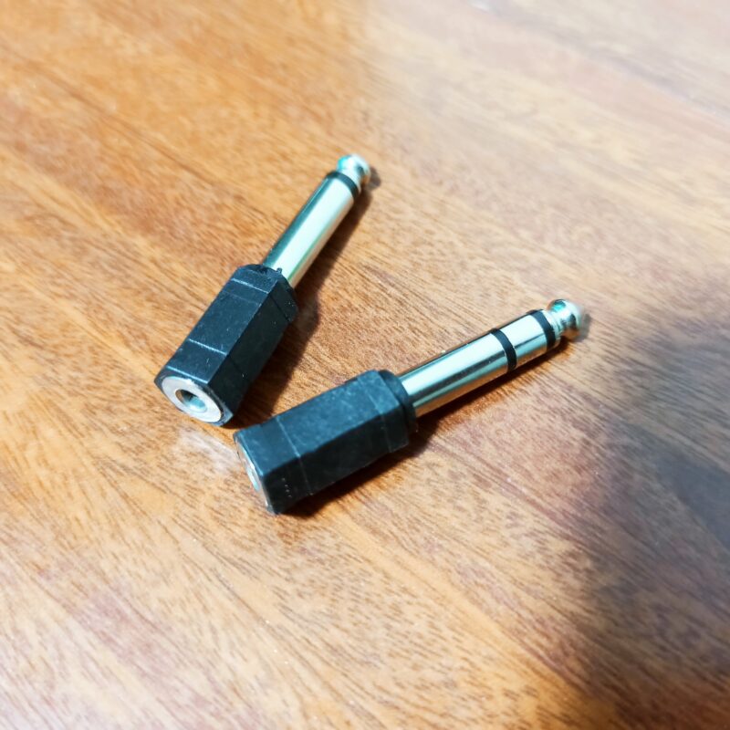 Convertidor 3.5mm - 6.3mm, TRS, H-M, Plastico, Generico
