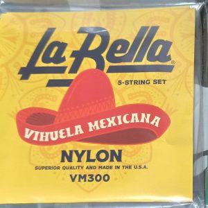 Encordado Vihuela Mexicana 5C La Bella VM300 Nylon Clear/Plata