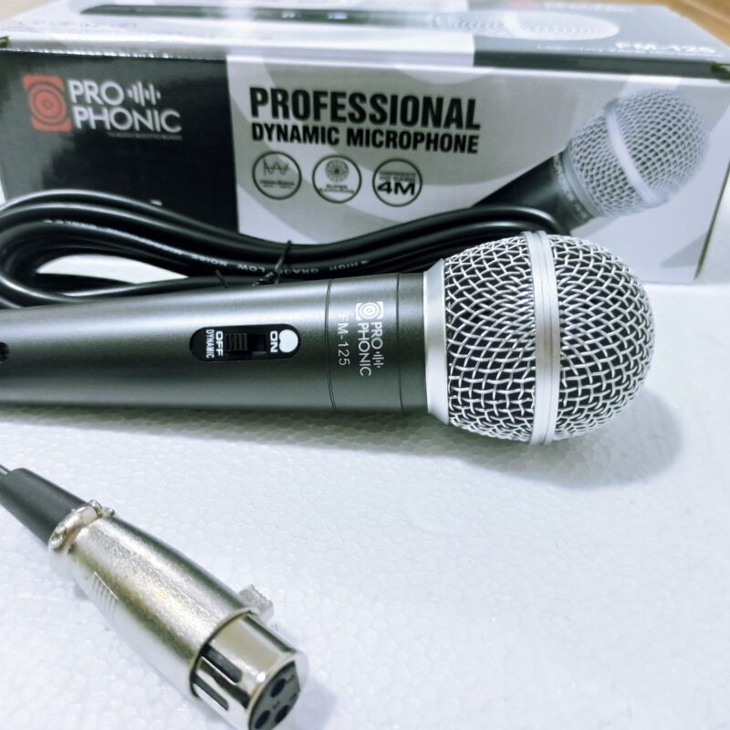 Microfono Dinamico Alambrico Metalico FM125, Prophonic