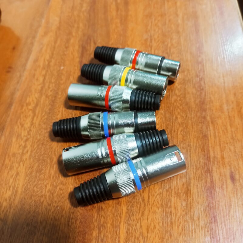 Conector XLR Soldar Metalico Hembra