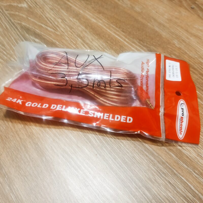 Cable Auxiliar Copper 3.5mm TRS, M-M, 1.8mts, Prophonic