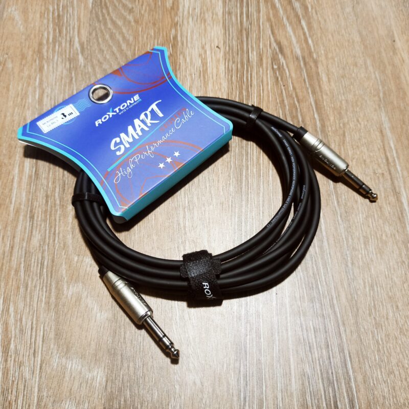 Cable Linea 6.3mm TRS, 3mts, Roxtone Smart