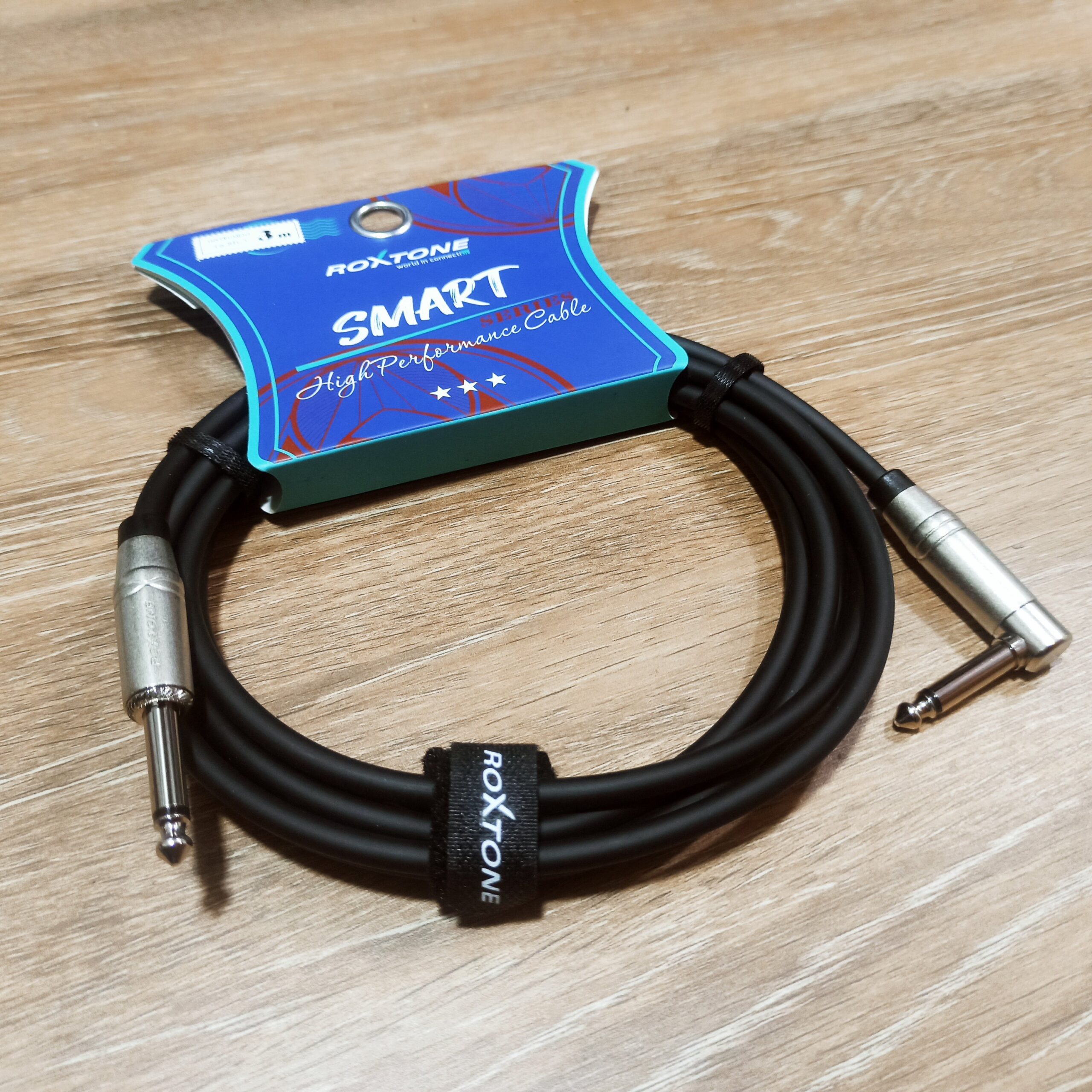 Cable Linea 6.3mm TS, Angulo L, 6mts, Roxtone Smart