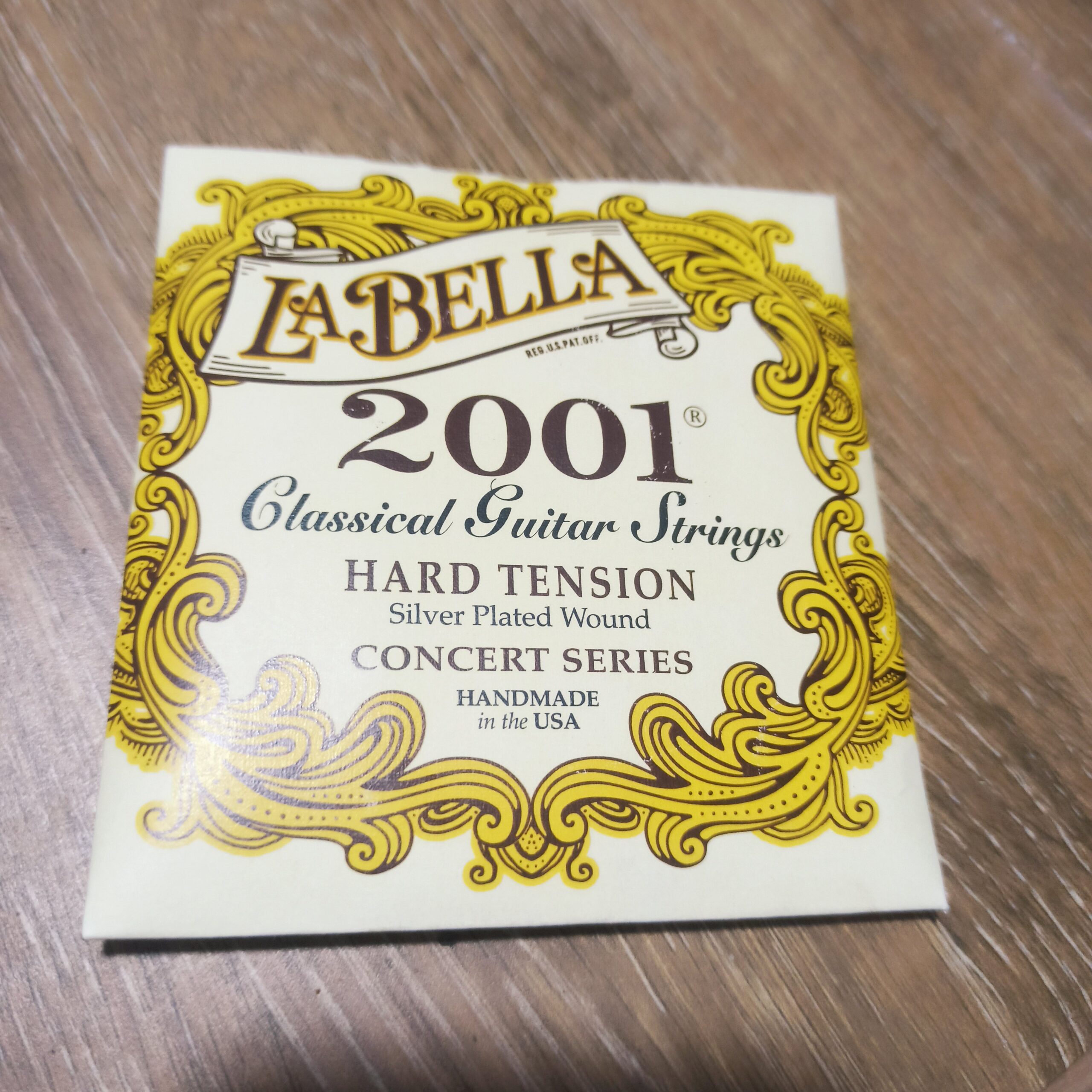 Encordado Gtr Acustica La Bella 2001 Nylon Clear/Plata, T-A